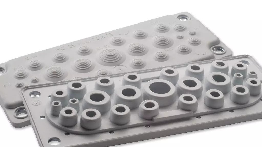Trelleborg MC 25 RAL 7035 Çoklu Kablo Geçiş Plakası