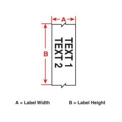 M21-375-C-342 Isı İle Daralan Beyaz Makaron Etiket