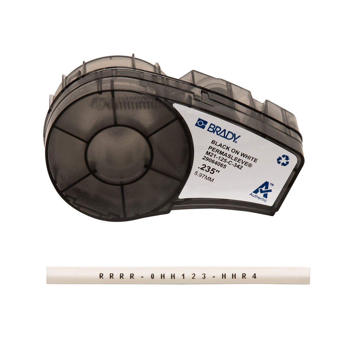 Brady M21-125-C-342 Isıyla Daralan Kablo Etiketi 6mmx2,10mt