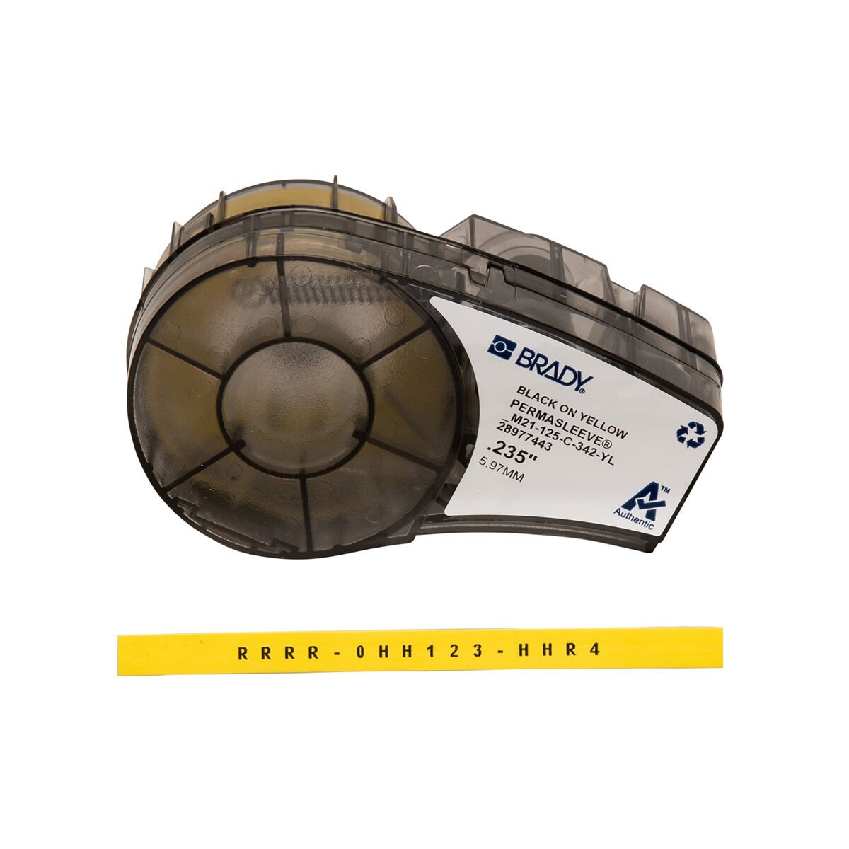Brady M21-125-C-342-YL Isıyla Daralan Kablo Etiketi 6mmx2,10mt