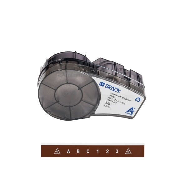 Brady M21-375-595-BR Vinil Etiket Kahverengi