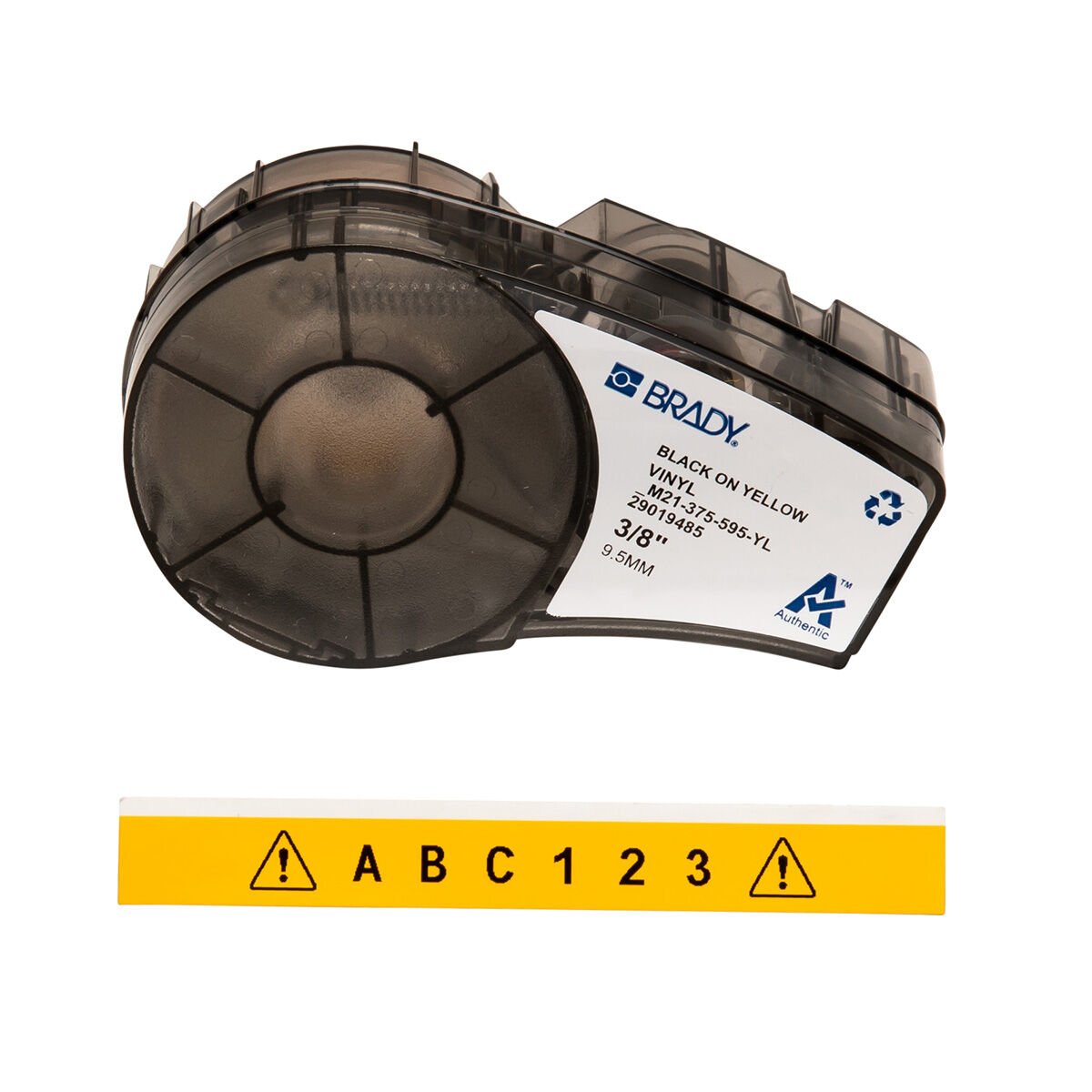 M21-375-595-YL İçDış Mekan Vinil Etiket 9,53mmx6,40mt Sarı
