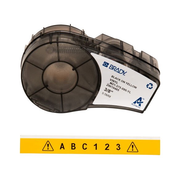 M21-375-595-YL İçDış Mekan Vinil Etiket 9,53mmx6,40mt Sarı