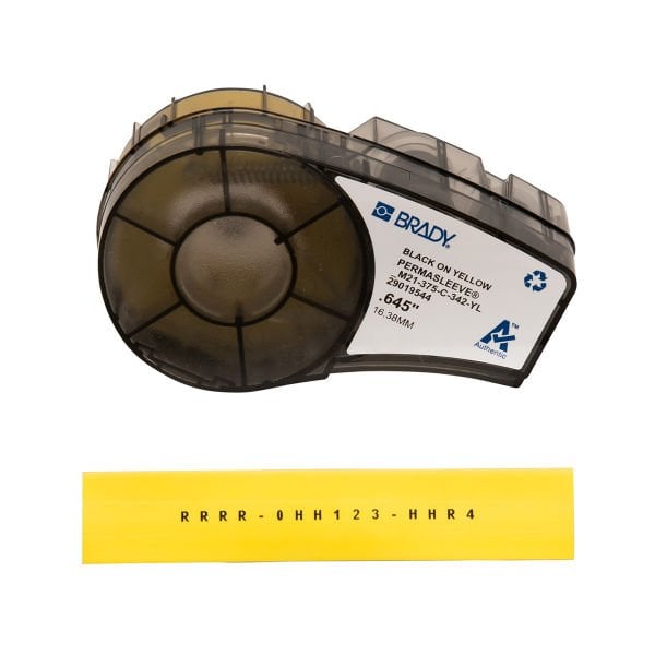 Brady M21-375-C-342 Isıyla Daralan Makaron Sarı
