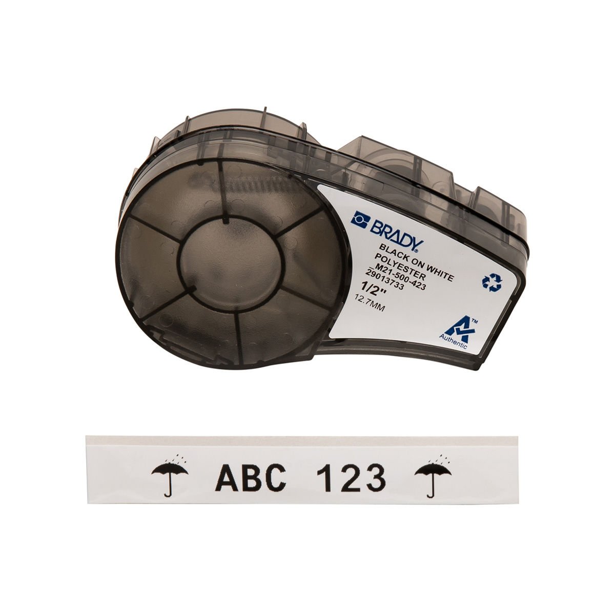 Brady M21-500-499 Naylon Etiket Beyaz