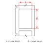 M-113-490  38,10mmx55,88mm