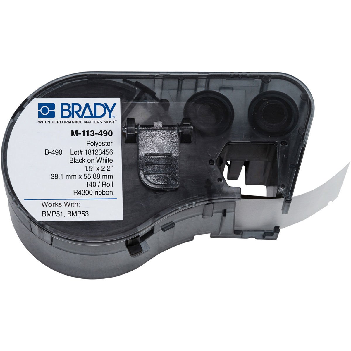 Brady M-113-490 38,10mmx55,88mm