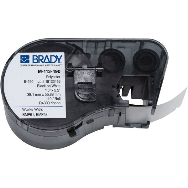 Brady M-113-490 38,10mmx55,88mm