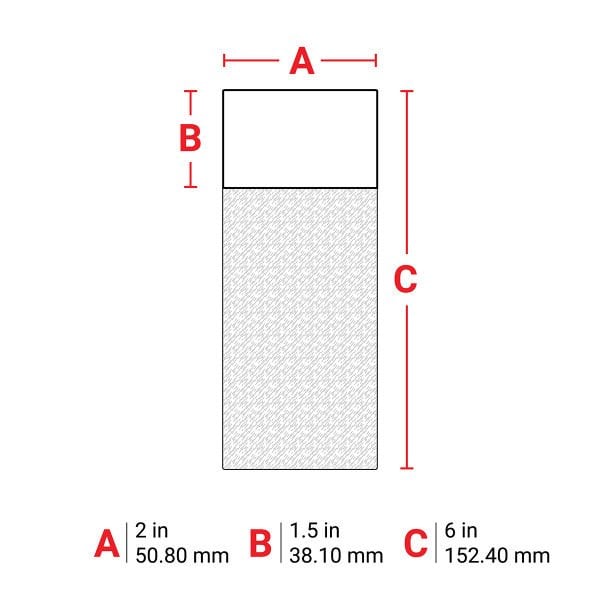 Brady THT-85-427-2 50,80mmx152,40mm