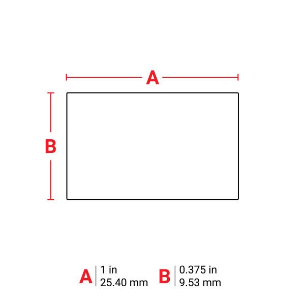 Brady PTL-16-486 25.40x9.53 mm etiket