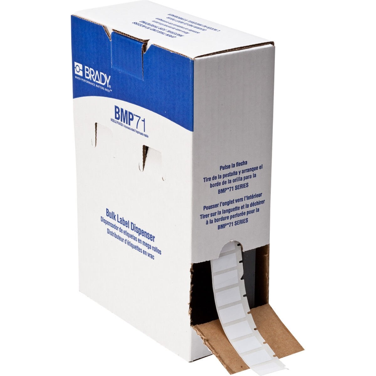 Brady BM71-16-423 beyaz parlak etiket 25mm