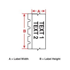 Brady BM71C-2000-584-YL Reflektif Etiket