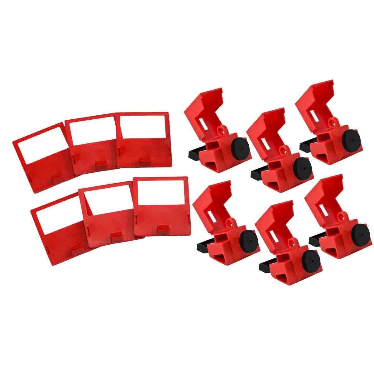 Brady 065966 480/600 V Deliksiz Şalter Kilidi 6'lı Paket