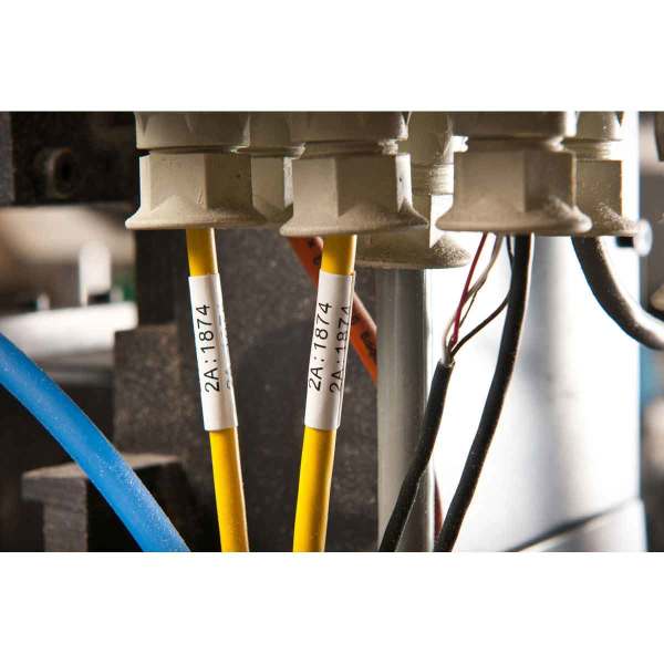 BM71-375-175-342-2 Isı ile çeken makaron Etiket Beyaz